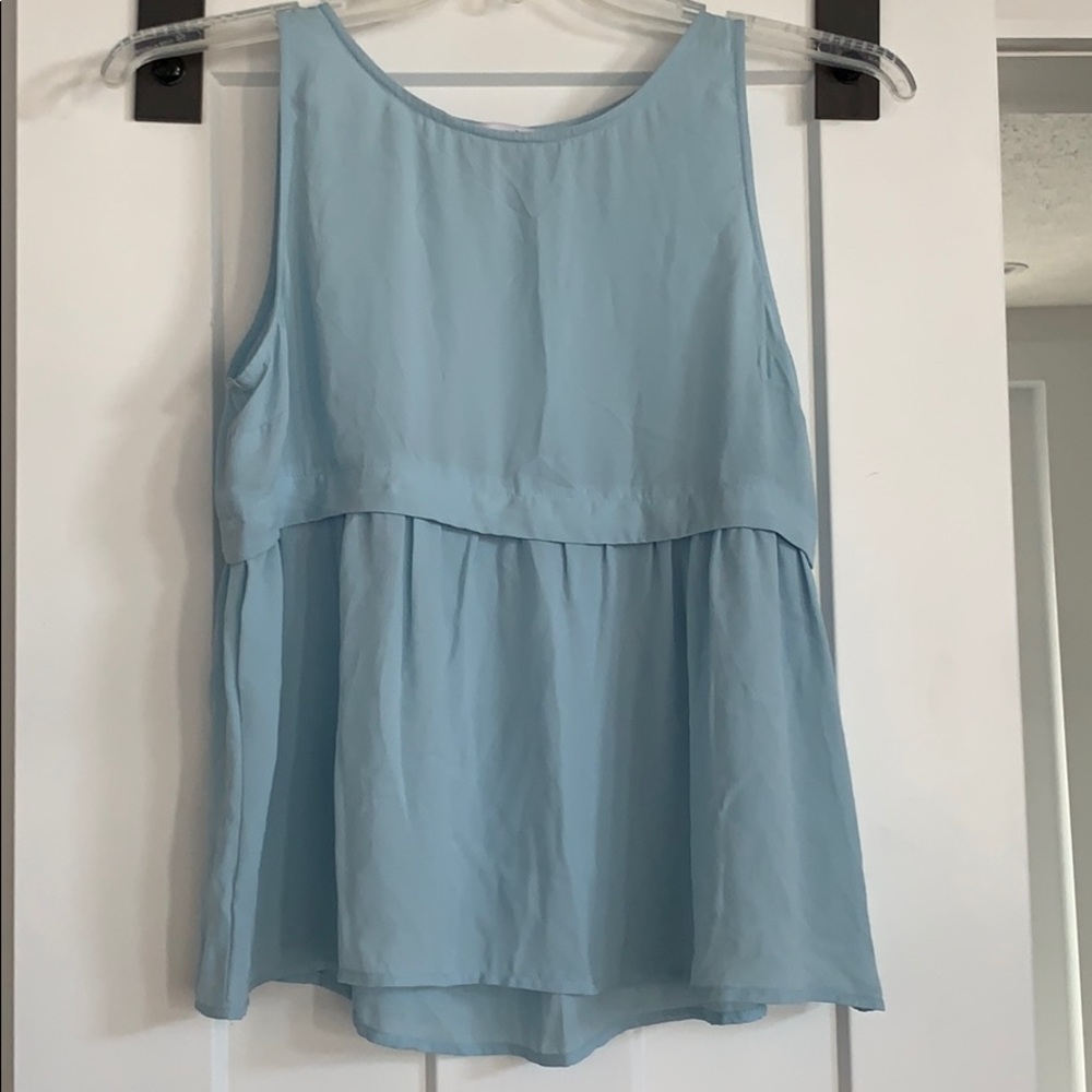 Light blue chiffon shirt